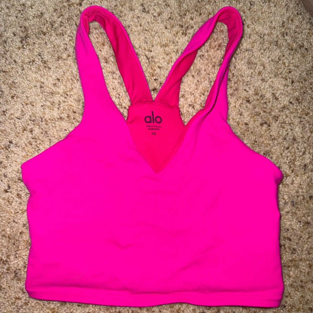 ALO Yoga Fuchsia Sports Bra